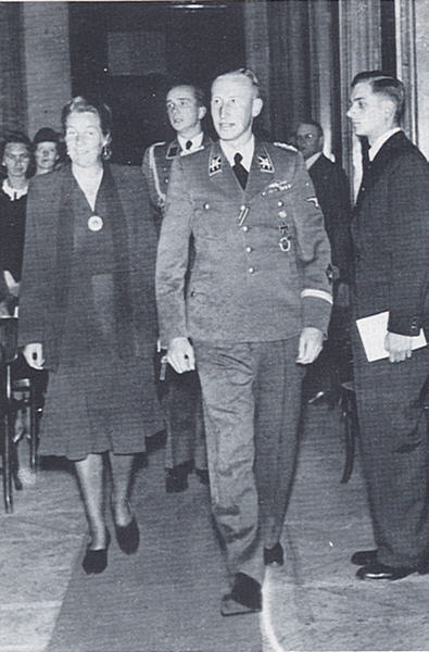 Reinhard and Lina Heydrich attending a concert in Prague featuring his father's music, the night before the attack.